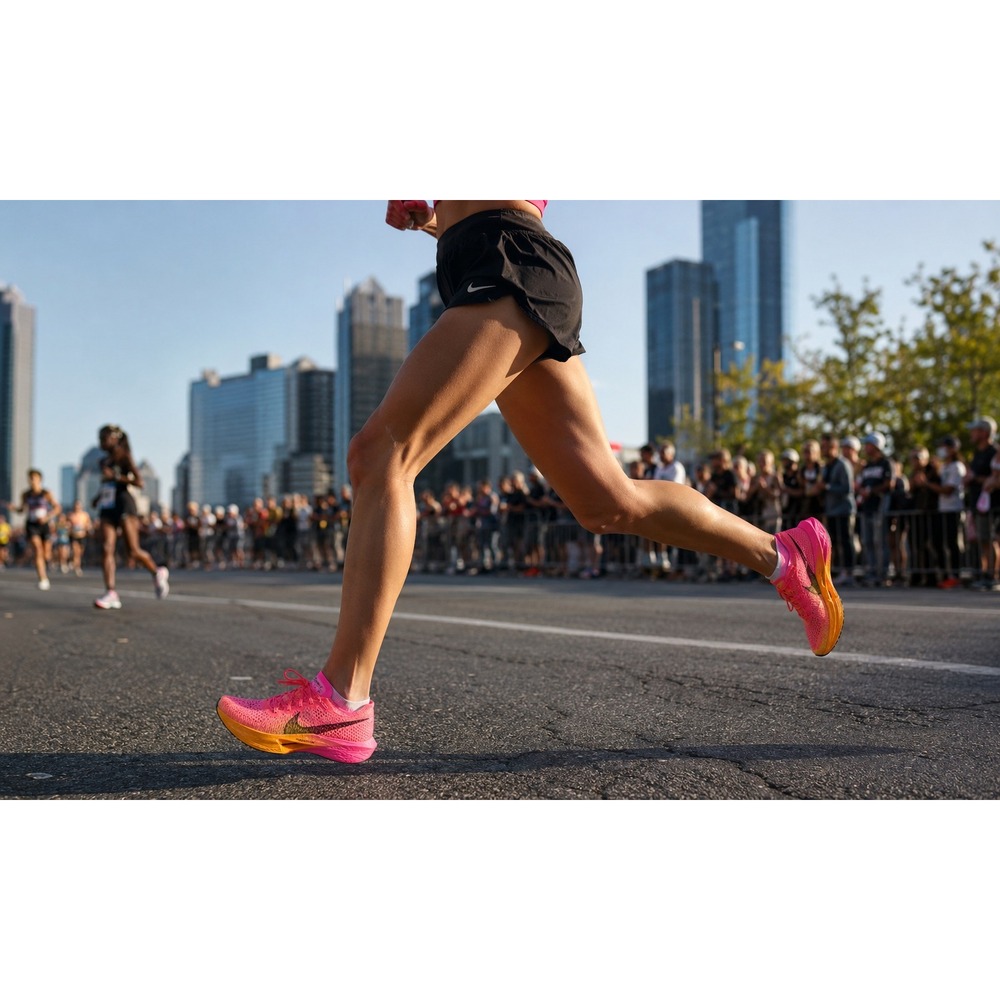 Nike ZoomX Vaporfly 3 Women's Size 9 Pink Orange Carbon Running Shoes DV4130-600 - Picture 2 of 10